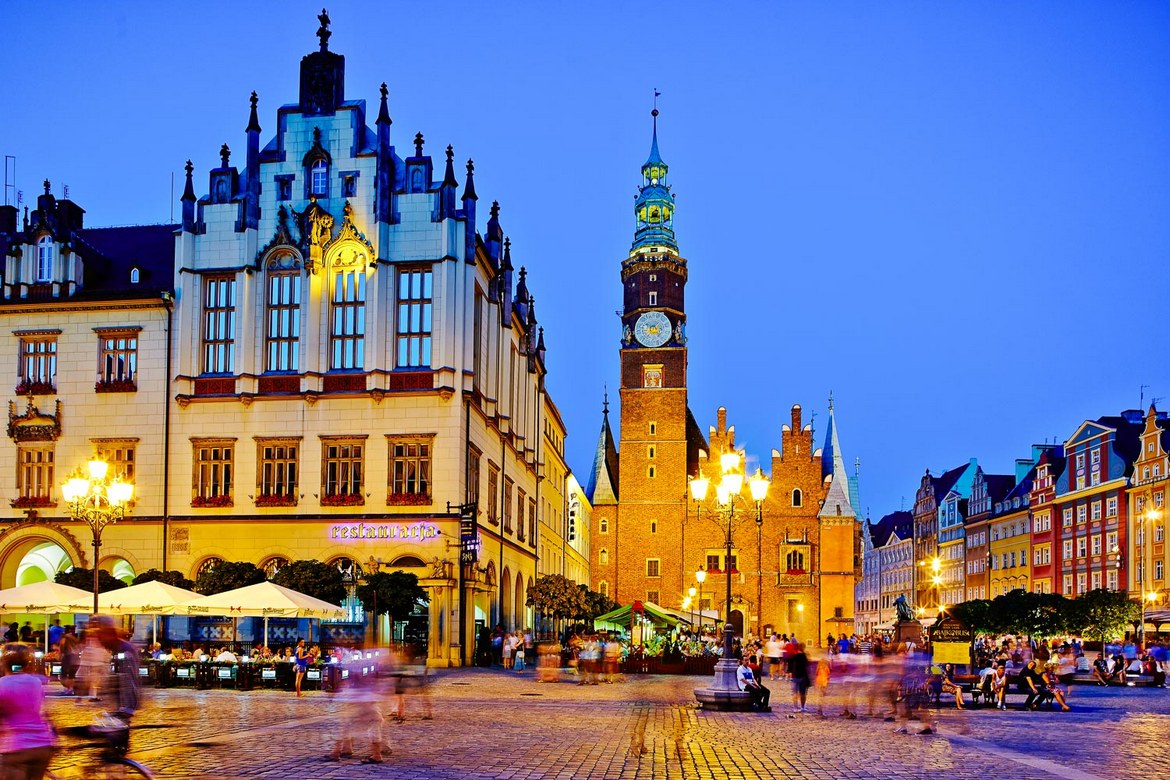 Market Square in the Old Town in Wrocław