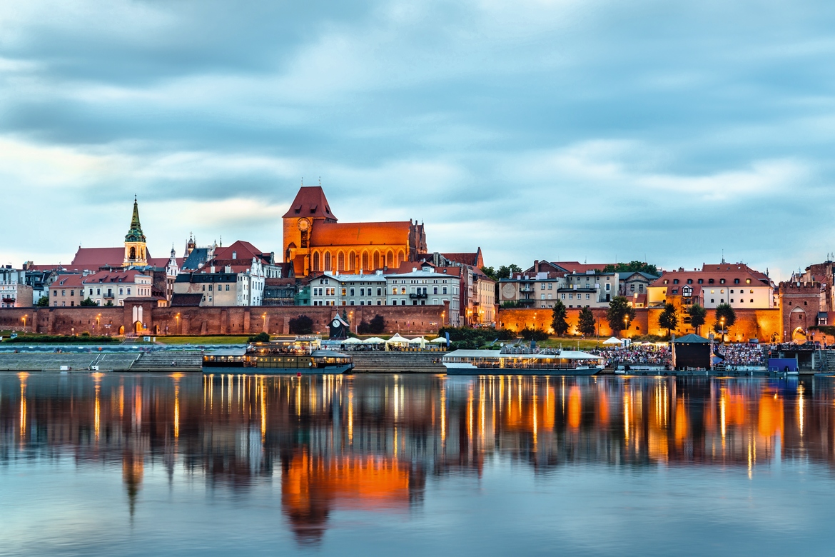 Panorama of the Old Town in Toruń