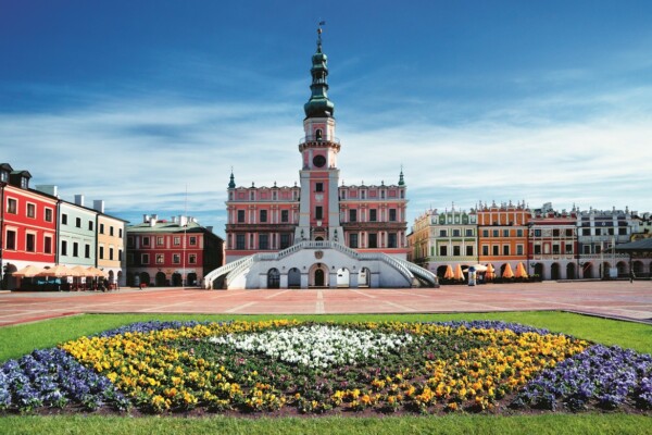 The Great Market Square in the Old Town of Zamość