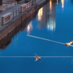 Bydgoszcz pomnik linoskoczka