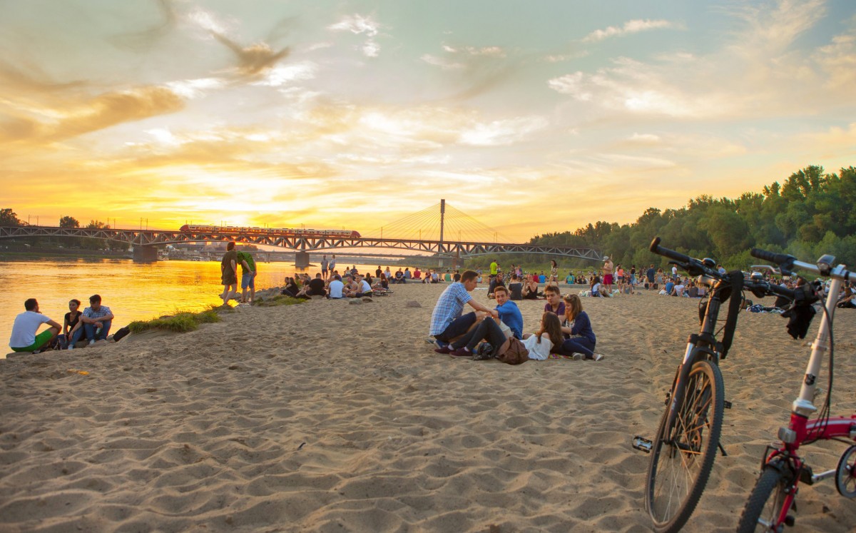 By the Vistula in Warsaw