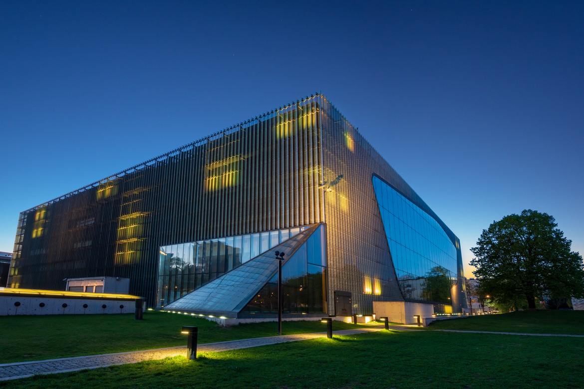 Building of the Polin Polish Jews Museum in Warsaw