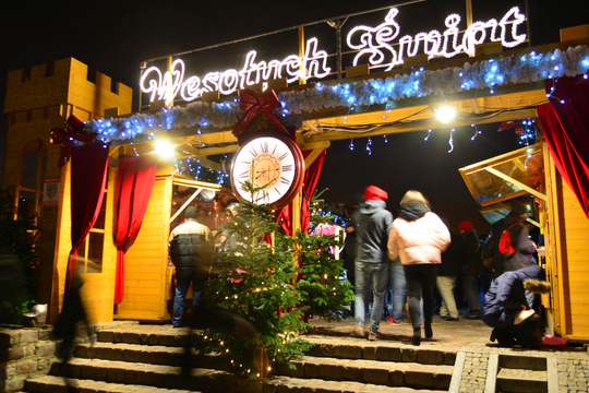 christmas market in warsaw