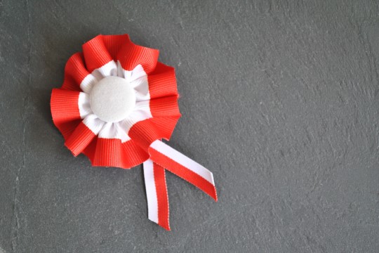 Red and whie cotillion