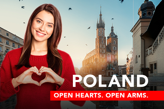 Poland - Open hearts. Open arms. 