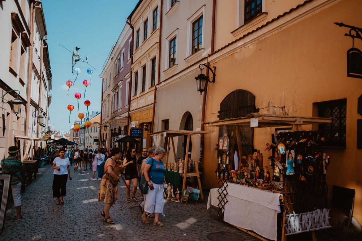 A fair on the street of Lublin