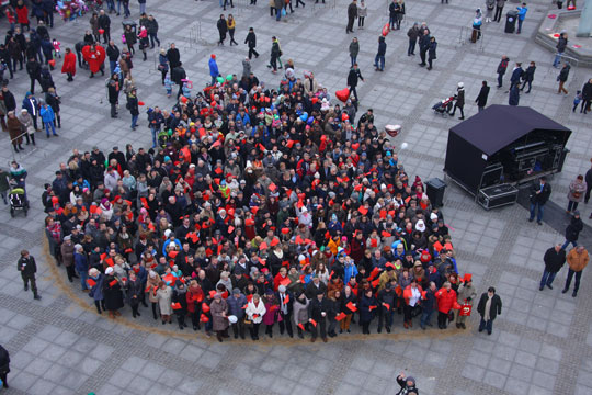 Celebrating St. Valentine’s Day in the lover’s city of Chełmno. 