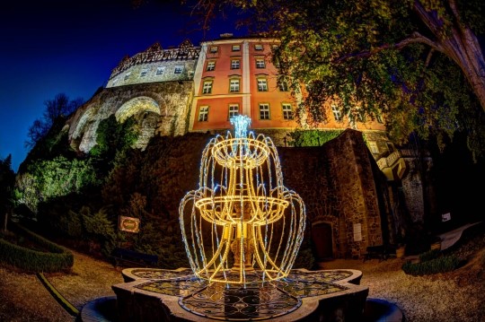 Ksiaz castle Gardens of light