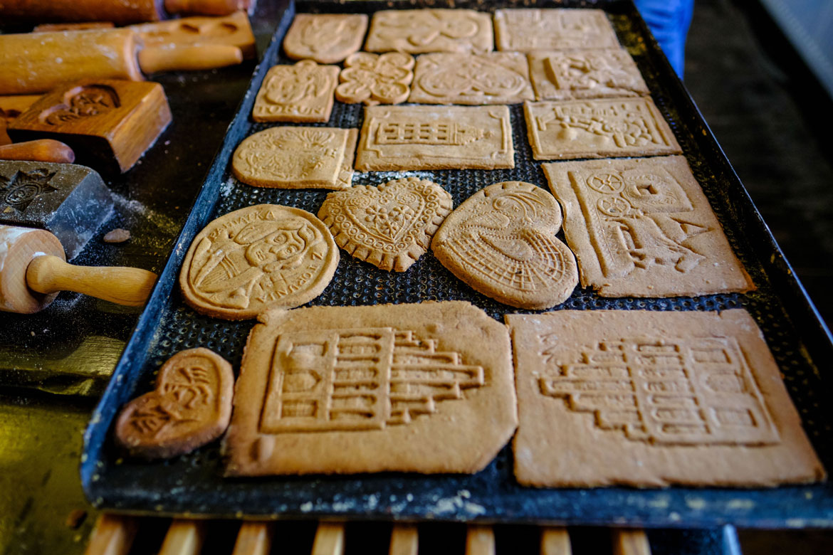 gingerbread cookies on a baking sheet