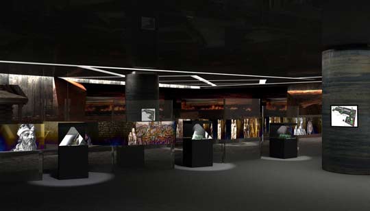 Underground museum in Krakow
