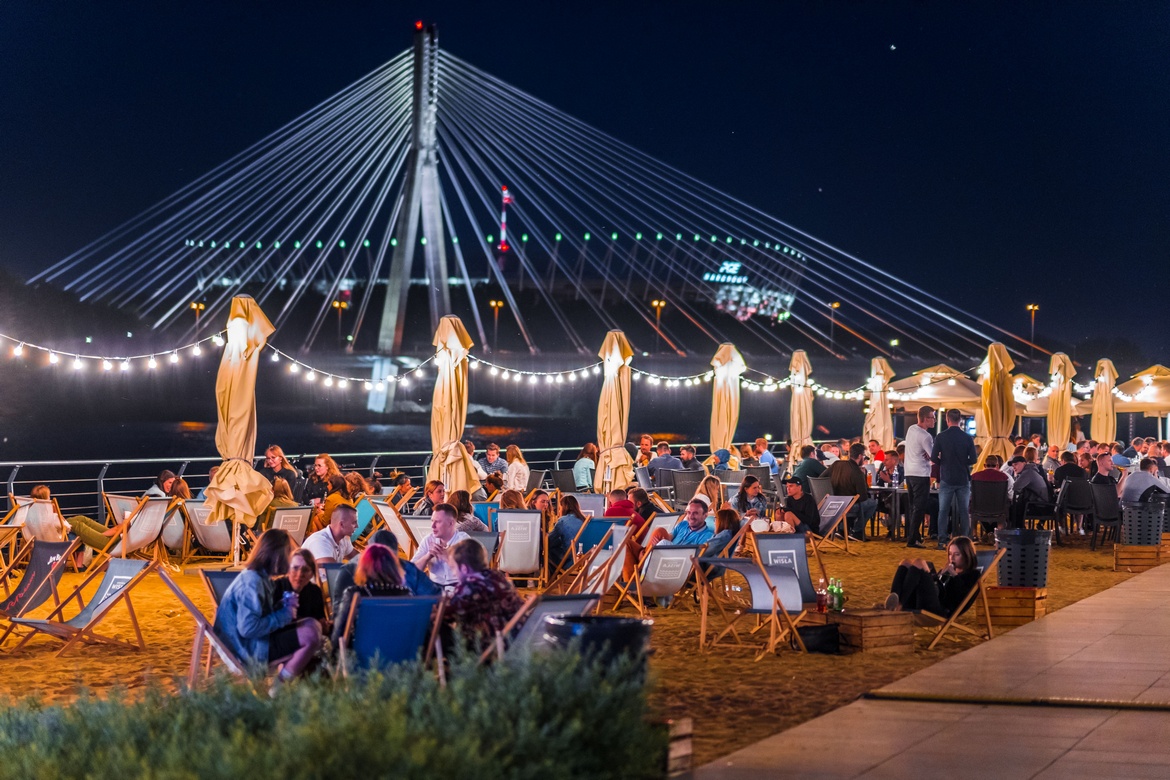 Vistula boulevards in Warsaw