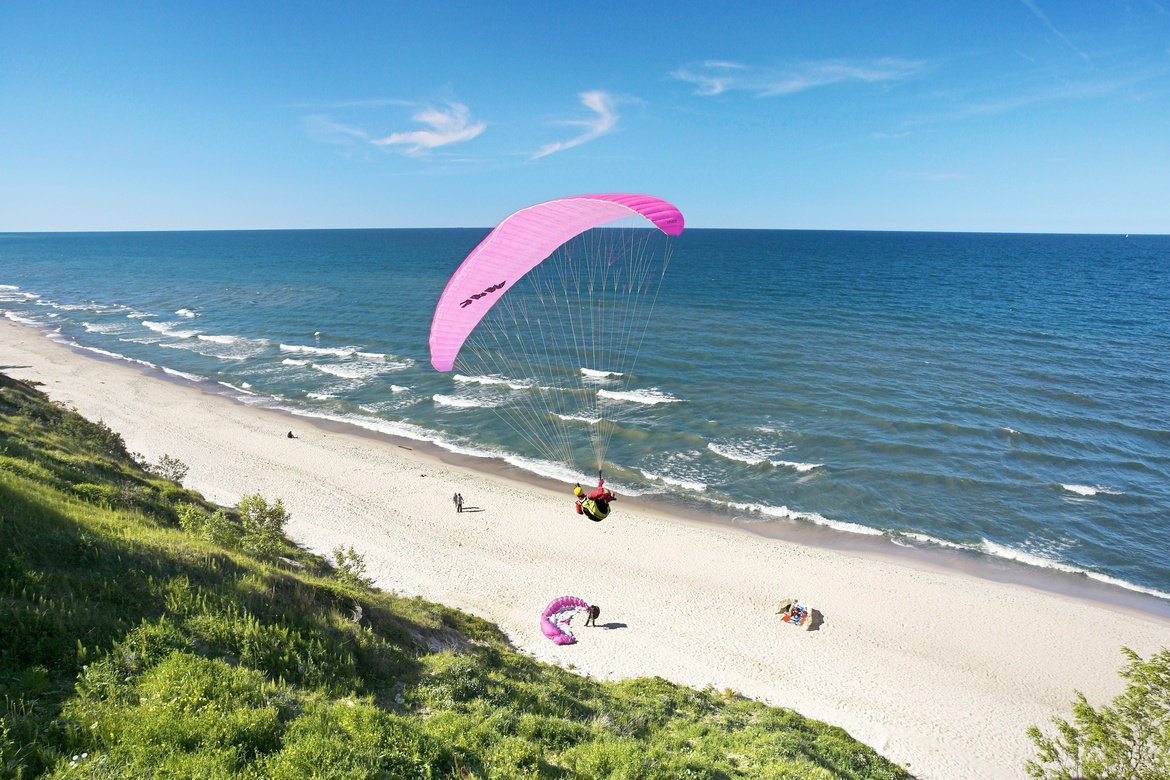 A Paraglider in Wladyslawowo