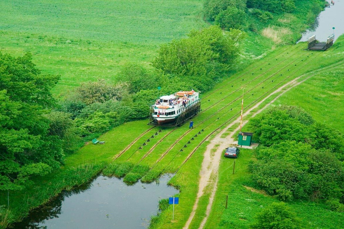 Elblag Canal - sailing over water and dry land