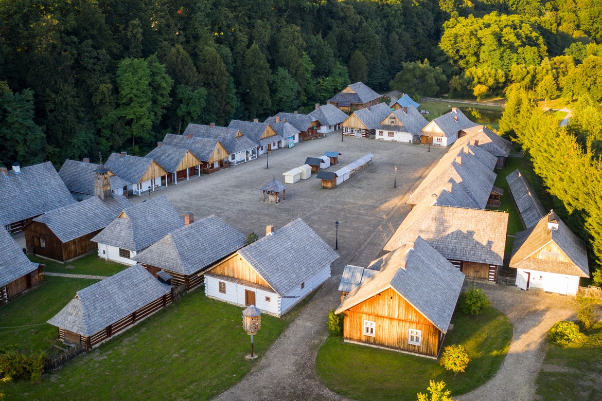 The Museum of Folk Architecture Ethnographic Park in Sanok