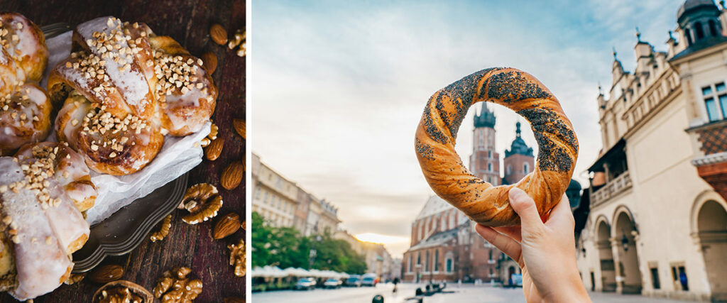 Sankt Martins croissanter och Obwarzanki, en sorts polsk bagel. Namnoerwst-1-1024x427.jpg
