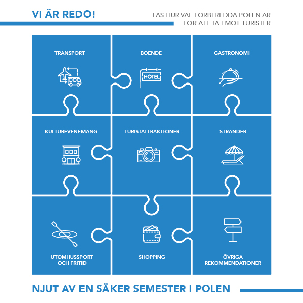 Vi är redo! Läs hur väl förberedda Polen är för att ta emot turister.