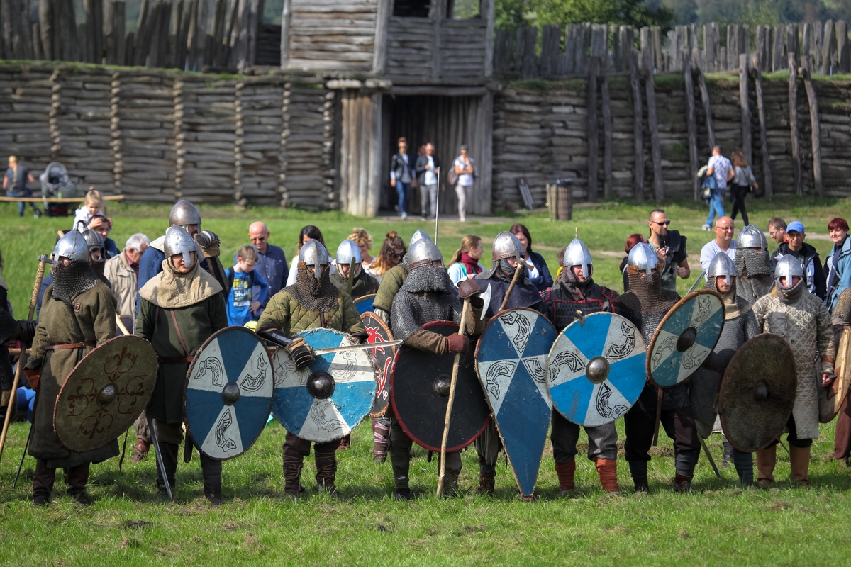 Festivalen för slaver och vikingar i Wolin, Polen